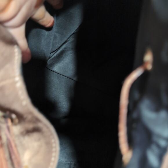 Isadora Brown Suede Fango Suede Leather Large Bucket Bag Italy Made - Picture 10 of 10